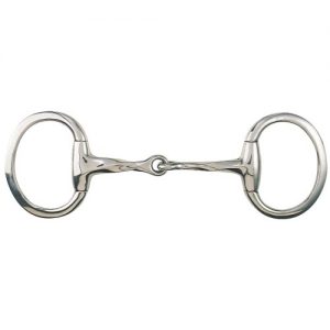 Slow Twist Eggbutt Bit w/Flat Rings