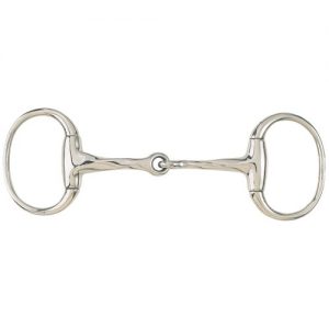 Slow Twist Eggbutt Bit w/Round Rings