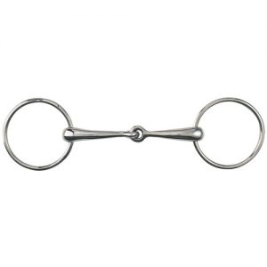 Heavy Mouth Loose Ring Snaffle Bit w/80mm Rings