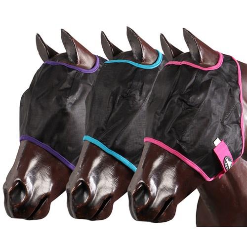 Showmaster Black Mesh Fly Mask - Image 3