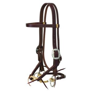 Weaver Justin Dunn Bitless Oiled Bridle