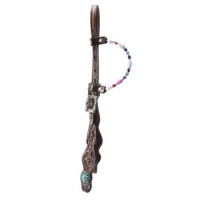 Fort Worth Stones One Ear Headstall - Turquoise