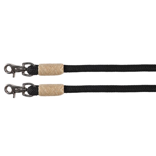 Fort Worth Yacht Cord Split Reins 8' w/Horsehair - Image 3
