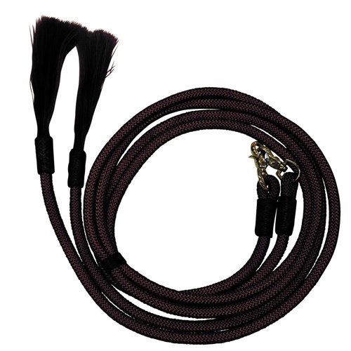 Fort Worth Yacht Cord Split Reins 8' w/Horsehair - Image 5