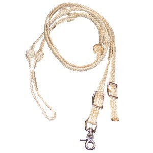 Waxed Knotted Barrel Rein