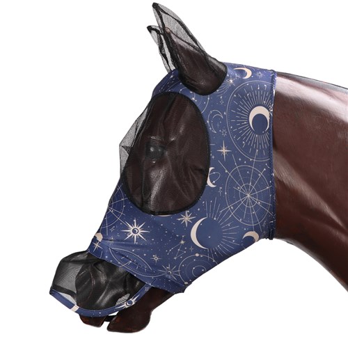 Kool Master Lycra Pull On Fly Mask w/Skirt - Celestial Star - Image 2