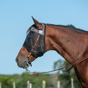 Cashel Quiet Ride Fly Mask – Standard – Leopard Print