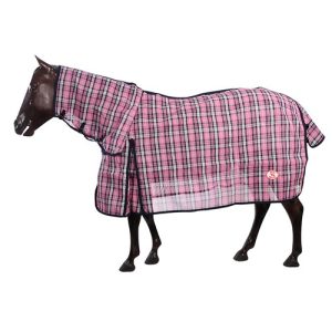 Kool Master PVC Shade Mesh Combo Long Drop - Pink/Navy - ordered in product