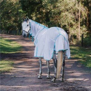 Dakota Fly Mesh Combo - White/Turquoise - ordered in product