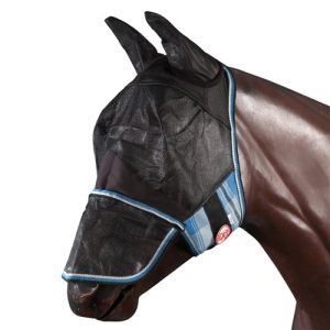 Kool Master PVC Shade Mesh Fly Mask - Blue