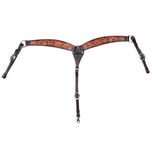 Fort Worth Frontier Breastcollar w/Filigree Tooling - Brown
