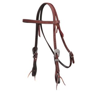 Professional's Choice Roughout Headstall 5/8" - Chocolate