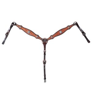 Fort Worth Wildflower Breastcollar - Turquoise & Copper